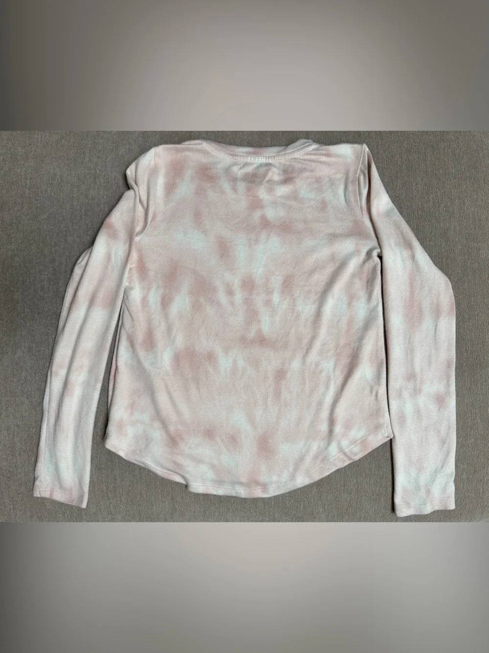 abercrombie kids Pink Tie-Dye Shirt with Sequin Moose